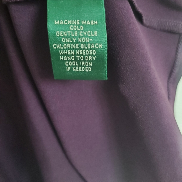 Lauren Ralph Lauren Sleeveless Dress in purple Raisin Size 16 - Picture 10 of 11